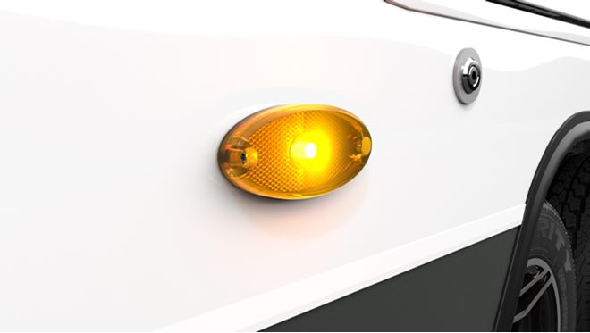 Boční poziční osvětlení se směrovkami Brian James RT7